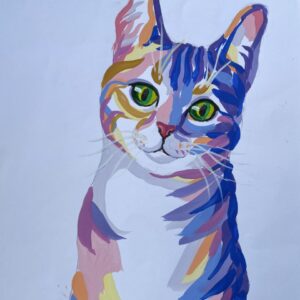 Котик. Гуаш