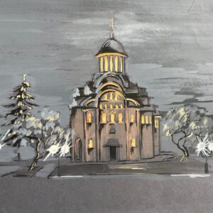 Пятницька церква. Гуаш